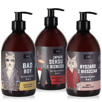 Veganská sada sprchových gelů pro muže ČISTIČBAL 3x500 ml - 70570079 - 6