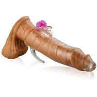 GELOVÝ NÁVLEK NA PENIS S HROTY A VIBRACEMI LBB 10045Z-2 - 3