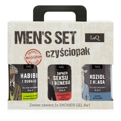 LAQ sada 3 sprchových gelů pro muže 3x500 ml - 79698032