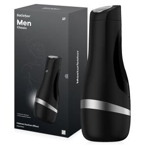 SATISFYER MEN CLASSIC - MASTURBÁTOR KE STIMULACI CELÉHO PENISU S CYBER VLOŽKOU A SACÍM EFEKTEM - 79585720