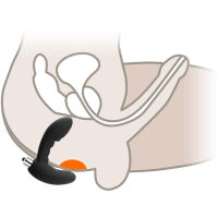 VIBRUJÍCÍ MASAŽÉR PROSTATY SILIKONOVÝ ANÁLNÍ KOLÍK - 73735390 - 3