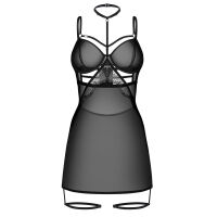 Obsessive Arrowel černé tričko + choker a pásky na stehna - 79170522 - 2