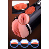 SACÍ VIBRAČNÍ MASTURBÁTOR S FUNKCÍ STLAČENÍ VZDUCHU - 10 PROGRAMŮ SÁNÍ A VIBRACÍ  - 72174641 - 6