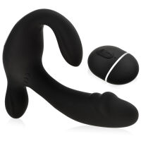 MASAŽÉR PROSTATY A HRÁZE - 100 MOŽNOSTÍ LASKÁNÍ - DÁLKOVÉ OVLÁDÁNÍ SE DVĚMA POHONY. - 75297532 - 2