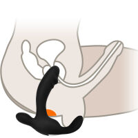 MASAŽÉR PROSTATY A HRÁZE - 100 MOŽNOSTÍ LASKÁNÍ - DÁLKOVÉ OVLÁDÁNÍ SE DVĚMA POHONY. - 75297532 - 5