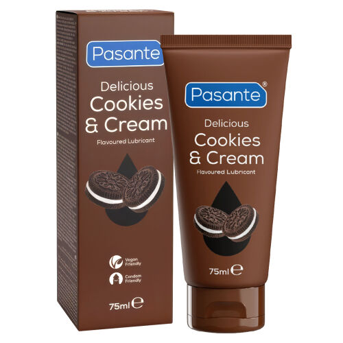 Pasante Delicious ochucený lubrikační gel s příchutí čokoládových sušenek 75 ml - 77586070