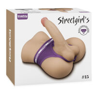 Realistický masturbátor anální otvor + penis 18,5 cm unisex - 76734528 - 5