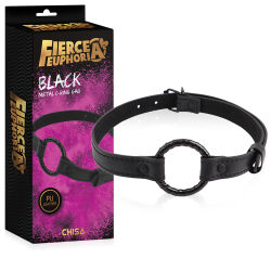 Sexy otevřený roubík BDSM s kroužkem 4,9 cm - 76568621