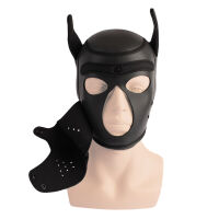 Kožená maska psa pro BDSM sezení a hraní scén - 71167820 - 3