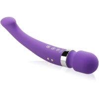 SILIKONOVÝ MASAŽÉR S PENETRÁTOREM VAGÍNY V JEDNOM  - DGE LF011 - 4