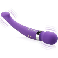 SILIKONOVÝ MASAŽÉR S PENETRÁTOREM VAGÍNY V JEDNOM  - DGE LF011 - 2