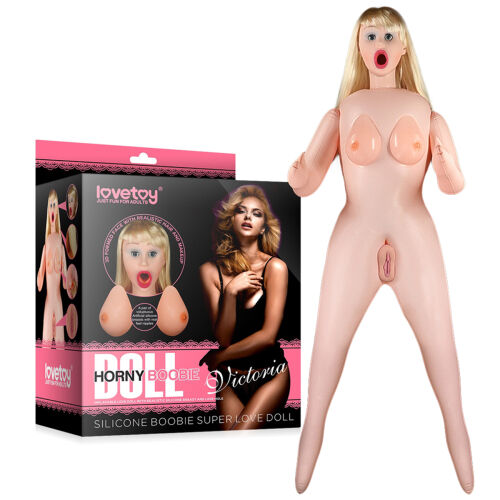 Realistická sex panna blondýnka 152 cm silikonový prsa + 3 otvory - 71247683