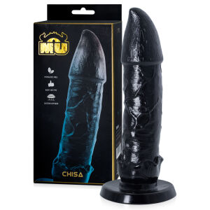 Černé dildo fantasy detektor bodu G s přísavkou 21 cm - 76165595