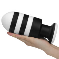 Velký silikonový anální kolík se silnou přísavkou 7,5 cm - 78741855 - 4