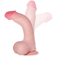 Realistické elastické umělé dildo 20 cm - 77987076 - 5