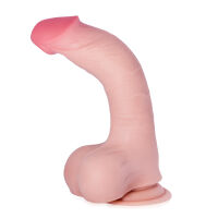 Realistické elastické umělé dildo 20 cm - 77987076 - 4