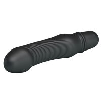 Černý silikonový minivibrátor na baterie 10 funkcí - 79218008 - 4