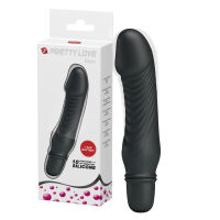 Černý silikonový minivibrátor na baterie 10 funkcí - 79218008 - 6