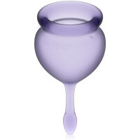 SATISFYER FEEL GOOD - MENSTRUAČNÍ KALÍČEK SADA 2 KS   - 73402844 - 3