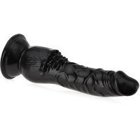 UMĚLÝ PENIS SE STIMULÁTOREM KLITORISU DILDO NA SILNÉ PŘÍSAVCE  19 cm - 74460777 - 2