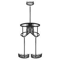 Obsessive Hersis erotický postroj s pásky a krajkou - 76800960 - 6