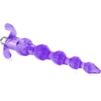 ELASTICKÁ ANÁLNÍ SONDA S VIBRACEMI  GELOVÝ KULIČKOVÝ KOLÍK ANAL PLUG  - 70545868 - 2