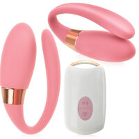 INTENZIVNÍ MASAŽÉR PRO PÁRY, STIMULAČNÍ VIBRAČNÍ VAJÍČKO PRO NI I PRO NĚHO  RŮŽOVÁ - 75131003 - 8