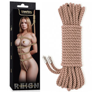Rebellion béžové lano na svazování bondage BDSM 10 m - 77126084