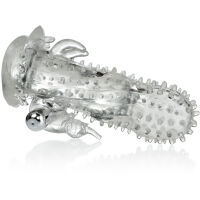 SILIKONOVÝ NÁVLEK S VIBRUJÍCÍM SLONÍKEM A STOVKAMI VÝSTUPKŮ  LBB 026205 - 3