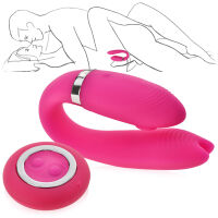 VIBRAČNĚ-SACÍ MASAŽÉR PRO PÁRY VIBRÁTOR  NA DÁLKOVÉ OVLÁDÁNÍ - 79263766 - 3