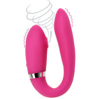 VIBRAČNĚ-SACÍ MASAŽÉR PRO PÁRY VIBRÁTOR  NA DÁLKOVÉ OVLÁDÁNÍ - 79263766 - 2