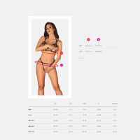 Obsessive otevřený komplet prádla s pásky Badossa - 72645056 - 6