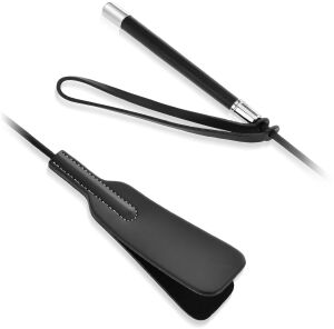 ELEGANTNÍ SILNÁ PLÁCAČKA 55 CM, DVOJITÝ BIČÍK K HRÁTKÁM BDSM, SADO MASO  - 75755327