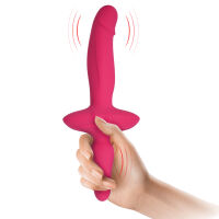 Oboustranný silikonový vibrátor penis anální kolík 100 funkcí - 73656211 - 3