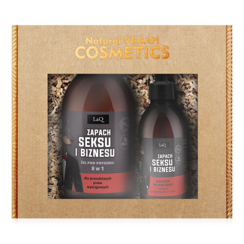Vůně sexu a podnikání - sada pro muže sprchový gel a balzám - 74762308