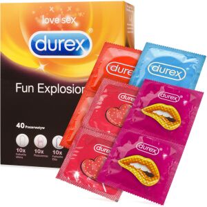 DUREX FUN EXPLOSION MIX - KOMPLET 40 KS KONDOMŮ PRO KAŽDOU PŘÍLEŽITOST  - 70526264