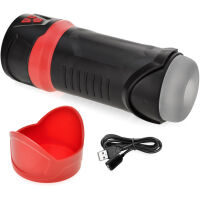 VIBRAČNÍ MASTURBÁTOR K SÁNÍ PENISU S MĚKOUČKÝM TUNELEM ROZKOŠE  - 71495004 - 2