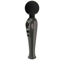 Černý elegantní masážní přístroj Wand pro ženy 90 programů - 70698736 - 7