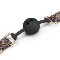 Rebellion elegantní silikonový roubík s otvory, hračka BDSM pro páry - 78891442 - 2