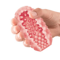 Elastický gelový masturbátor s kuličkami pro muže 9 cm - 77780088 - 4