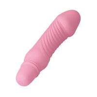 Růžový silikonový minivibrátor na baterie 10 funkcí - 71839724 - 5