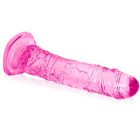 Anatomické elastické růžové dildo 18 cm - 79320155 - 2