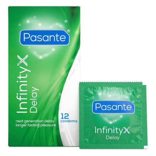 Pasante Infinity X Delay znecitlivující kondomy pro oddálení ejakulace 12 ks - 79986046