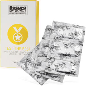 SECURA KONDOME - TEST THE BEST - 12 KUSŮ ZKUŠEBNÍ SADA  - 72287689