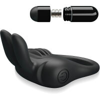 VIBRAČNÍ EREKČNÍ KROUŽEK S KRÁLÍČEK - ZVYŠUJE EREKCI A LASKÁ KLITORIS - 74739576 - 6