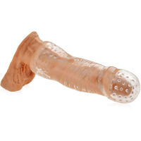 MĚKKÝ GELOVÝ MASTURBÁTOR DVAKRÁT ZÚŽENÝ PRO SINOU STIMULACI PENISU - 71302070 - 2