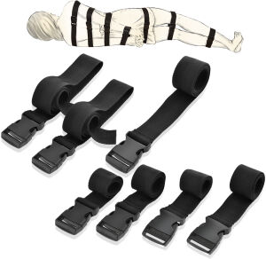 SADA NYLONOVÝCH POPRUHŮ KE SVAZOVÁNÍ - BDSM SM BONDAGE  - 71381826