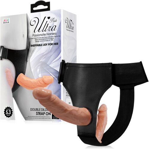 STRAP-ON PRO ŽENY DVOJITÝ PENIS NA PEGGING POPRUHY - 71762248