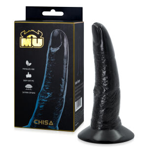 Černé dildo fantasy Prst Titána 16 cm s přísavkou - 78467482