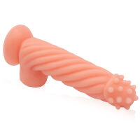 Dildo s výstupky stimulující velký penis 21 cm - 74632779 - 2